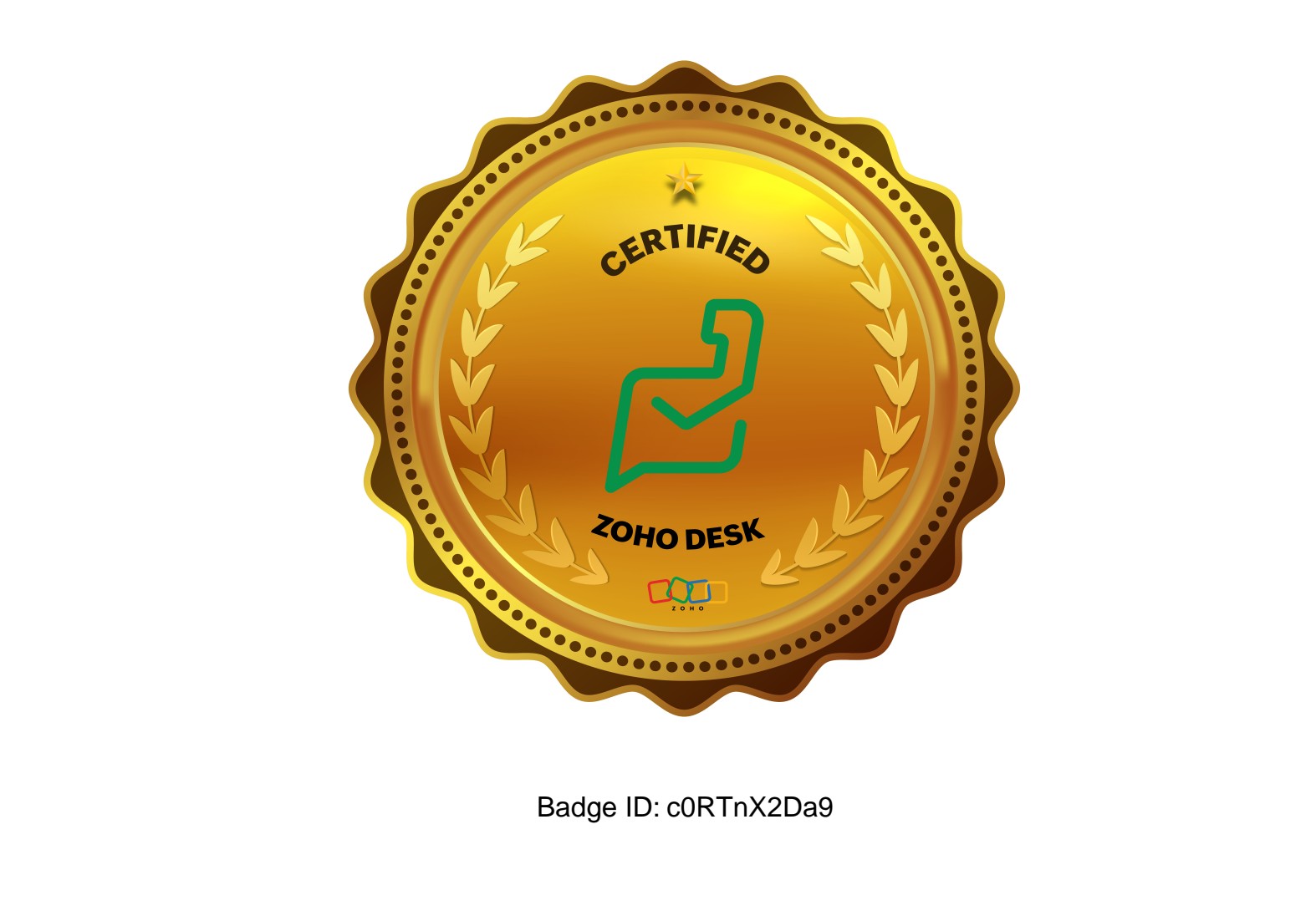 Certification Zoho Desk