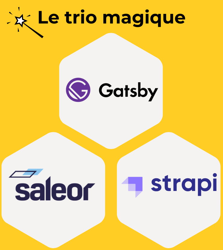 Le trio magique : Gatsby-Saleor-Strapi